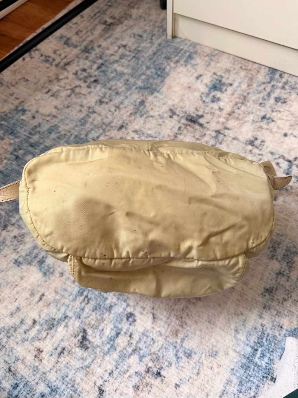 Prada Light Beige Nylon Drawstring Backpack - Picture 7 of 10